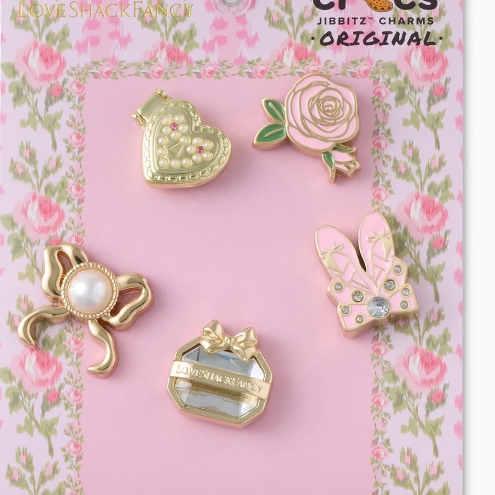 LoveShackFancy x Crocs 5-Pack of Icon Jibbitz Charms